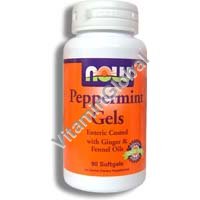 Peppermint Gels 90 softgels "NOW Foods" - Click Image to Close