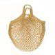 Natural Cotton String Bags (Short Handles, Khaki) - Eco Chic