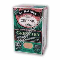 Organic Strawberry Rose Green Tea 25 bags - St. Dalfour - Click Image to Close