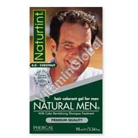 Natural Men Hair Colorant Gel, Chestnut 4.0 - Naturtint - Click Image to Close