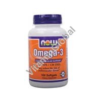 Omega 3 100 caps "NOW Foods" - Click Image to Close
