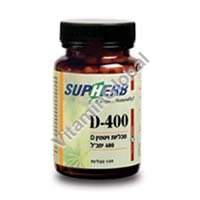 Vitamin D-400 120 tabs - Supherb - Click Image to Close
