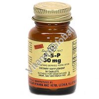 Pyridoxal-5-Phoshate 50 mg 50 tabs "Solgar" - Click Image to Close