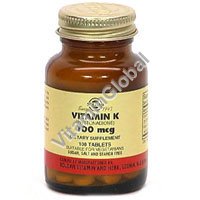 Vitamin K 100 tabs "Solgar" - Click Image to Close