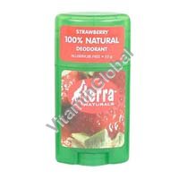 Natural Deodorant Stick "Strawberry" 55g - Terra Naturals - Click Image to Close