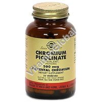 Chromium picolinate 500 mcg 60 caps "Solgar" - Click Image to Close