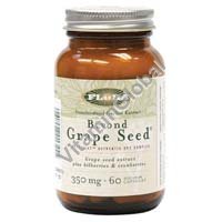 Grape Seed plus Bilberries & Cranberries 60 veg caps - Flora - Click Image to Close