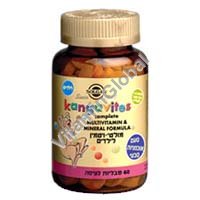 Kangavites Multivitamin & Mineral Children's Formula Bouncin' Berry 60 tabs - Solgar - Click Image to Close
