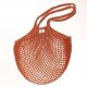 Natural Cotton String Bags (Long Handles, Red-Chili) - Eco Chic