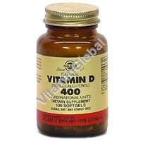 Vitamin D 400 IU 100 caps "Solgar" - Click Image to Close