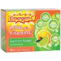Emergen-C Vitamin C 1000 mg Lemon-Lime 30 packets - Alacer