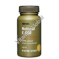 GNC Natural Vitamin E 400 90 softgel caps - Click Image to Close