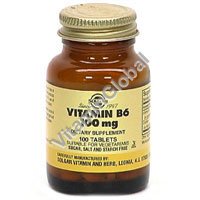Vitamin B-6 100 tabs "Solgar" - Click Image to Close