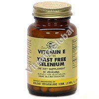Vitamin E with Yeast free Selenium 50 сaps "Solgar" - Click Image to Close