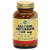 Calcium Ascorbate 550 mg 100 tabs "Solgar" - Click Image to Close