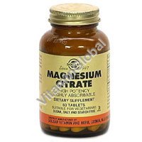 Magnesium Citrate 200 mg 60 tabs - Solgar - Click Image to Close