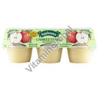 Organic Unsweetened Applesauce 6 X 113g (678g) "Applesnax" - Click Image to Close