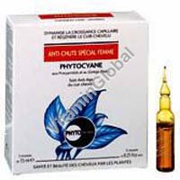 Phtocyane thinning hair treatment for women 12 Ampoules "Phyto" - Click Image to Close