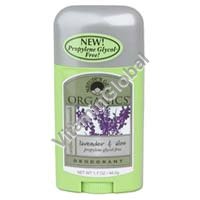 Deodorant Lavender & Aloe Vera 48.2g "Organics" - Click Image to Close