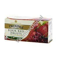 Four Red Fruits Flavoured Black Tea 25 Tea bags "Twinings" - Click Image to Close