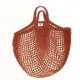 Natural Cotton String Bags (Short Handles, Red-Chili) - Eco Chic