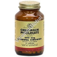 Cromium picolinate 500 mcg 120 caps "Solgar" - Click Image to Close
