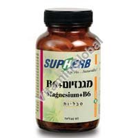 Magnesium Citrate & Vitamin B6 60 tablets "SupHerb" - Click Image to Close