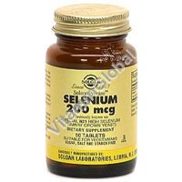 Selenium 200 mcg 50 tabs "Solgar" - Click Image to Close
