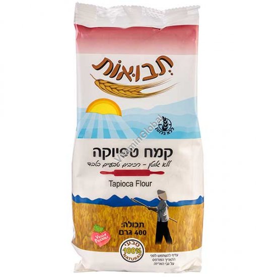 Gluten-Free Tapioca Flour, Kosher Badatz, 400g (14.1 oz) - Tvuot