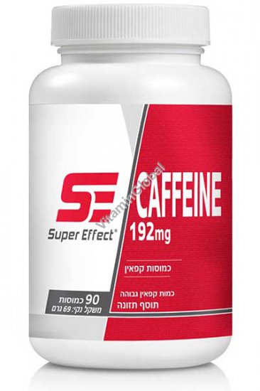 Kosher Caffeine 192 mg 90 capsules - Super Effect