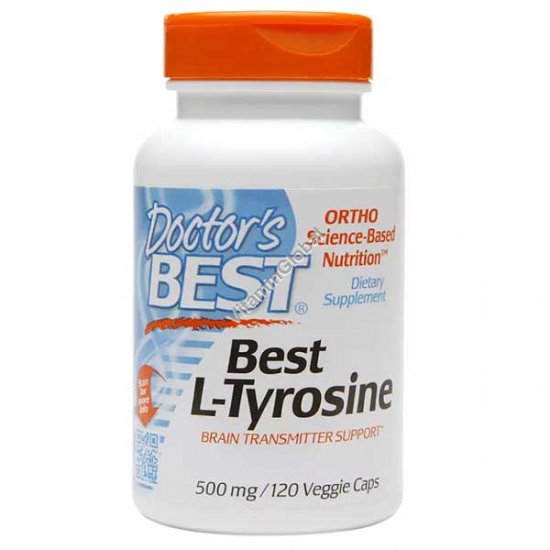 Best L-Tyrosine 500 mg 120 Veggie Caps - Doctor\'s Best