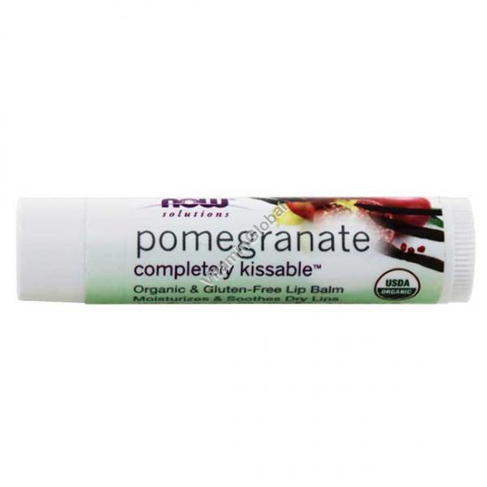 Organic Pomegranate Lip Balm 4.25g - NOW Foods