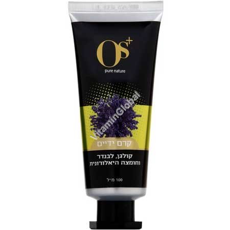 Hand Cream with Collagen, Lavender, and Hyaluronic Acid, 100 ml (3.38 oz) - OS