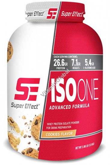 Whey Protein Isolate ISO One Cookies Flavor 1.8kg -Super Effect