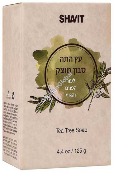 Tea Tree Soap Bar 125g (4.4 OZ) - Shavit