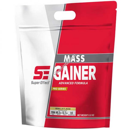 Kosher Mass Gainer - Advanced Mass Gain Formula, Vanilla Flavor 6800g - Super Effect
