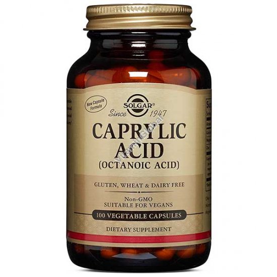 Caprylic Acid 100 Vegetable Capsules - Solgar