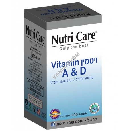 Vitamin A & D 100 Softgels - Nutri Care