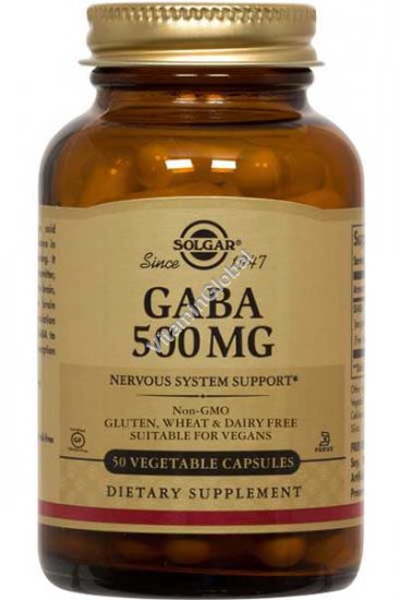 GABA 500 mg 50 capsules - Solgar