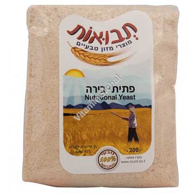 Nutritional Yeast Flakes, Kosher Badatz, 200g (7.05 oz.) - Tvuot