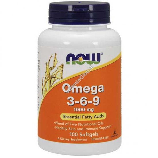 Omega 3-6-9 100 Softgels - NOW Foods