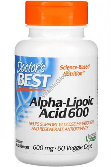 Alpha-Lipoic Acid 600 mg 60 Veggie Caps - Doctor\'s Best