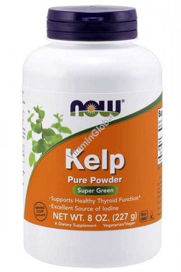 Organic Kelp 100% Pure Powder 227g - Now Foods