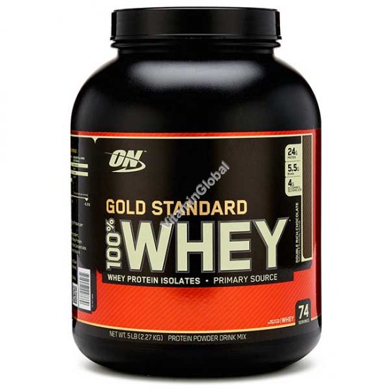 Gold Standard - 100% Whey Protein Double Rich Chocolate 2.270g - Optimum Nutrition