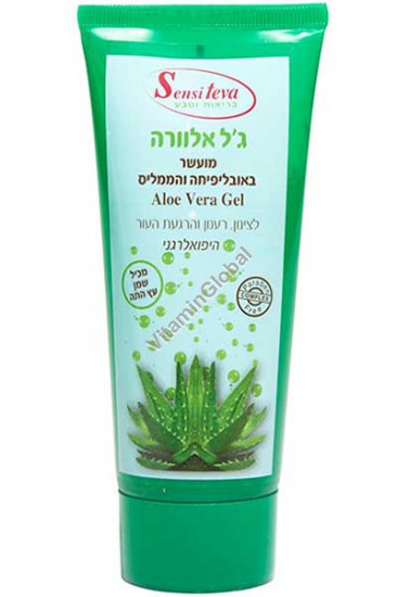 Aloe Vera Gel enriched with Sea Buckthorn, Oblepikha, Tea Tree Oil 200 ml - Sensi Teva