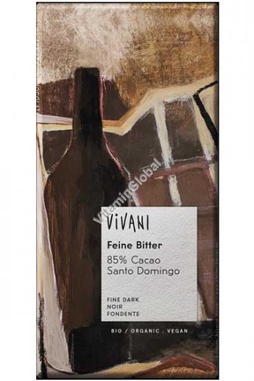 Organic Dark Chocolate 85% Cocoa 100g - Vivani