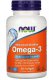 Omega 3 1000mg Fish Oil 100 Softgels - Now Foods
