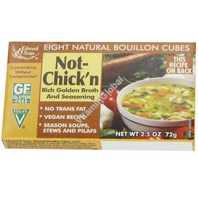Natural Gluten Free Bouillon Cubes 8 cubes - Edward & Sons