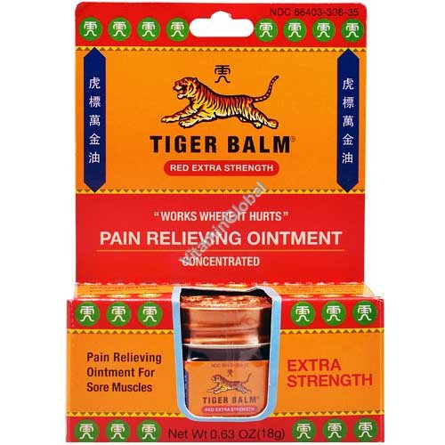 Tiger Balm Extra Strength Pain Relieving Ointment 18g - Tiger Balm