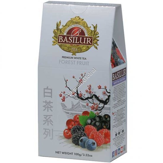 Premium White Tea Forest Fruit, Loose Leaf, 100g (3.52 oz) - Basilur